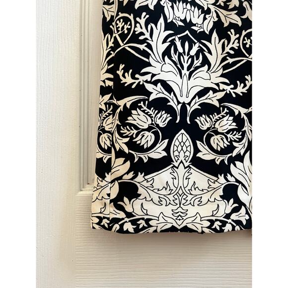 Zara Women Black White Floral Print Back Center Slit Pencil Skirt Size Small - Picture 6 of 12